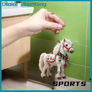 Dtake 1 3Pcs Elegant Christmas Horse 2D Acrylic Decorations Hanging On Christmas Trees As Christmas Home Decorations Xmas Party Gifts