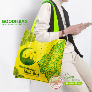 isi 12 goodie bag idul fitri jumbo grosir / tas sembako hari raya / tas spunbond lebaran besar