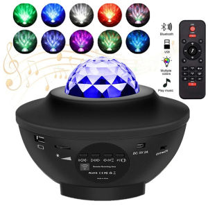Angelila Galaxy Projector Starry Sky Rotating LED Night Light Planetarium Children Bedroom Star Night Lights Moon Light Kids Girl Baby Gift Lamp