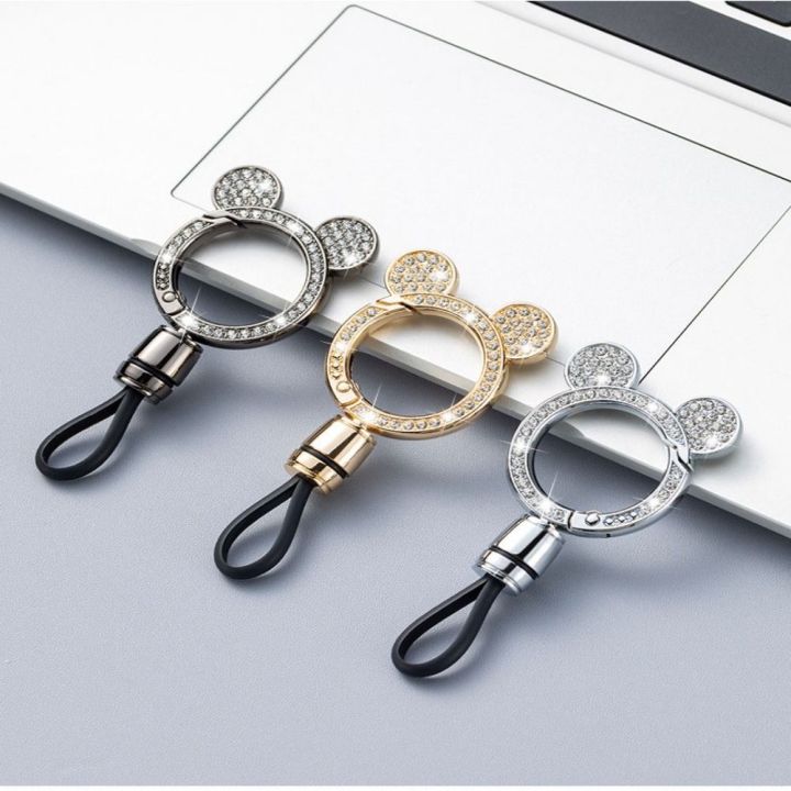 QIXING Premium Keychains Round Metal Key Holder Fashion Jewelry Buckle Key Rings