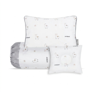 Omiland Bantal Guling Set + Bantal Peang Alpaca Series Abu - OB37201 OB37202 OB37203 OB37204 OB37205