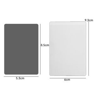 ใหม่กระเป๋าเก็บบัตรป้องกันการแอบมองพีวีซีกันน้ำคลิป ID ป้องกันแม่เหล็กที่ใส่บัตรกระเป๋าเก็บบัตร Sampul Kartu บัตรเครดิตรถบัส