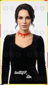 Halloween Blood Drip Necklace Plastic Costume Accessory Scary Party Prop Cosplay Decoration