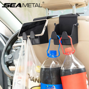 SEAMETAL Car Seat Back Pocket with Hook Multifunction Hanger Bag Car Storage Holder Auto Interior Organizers