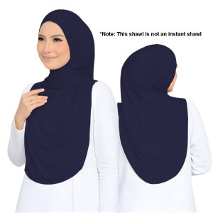 Premium Instant Butterfly With Inner ( Alya Apparels / Soft Cotton Jersey / Pinless / Cooling Hijab / Ironless Tudung )