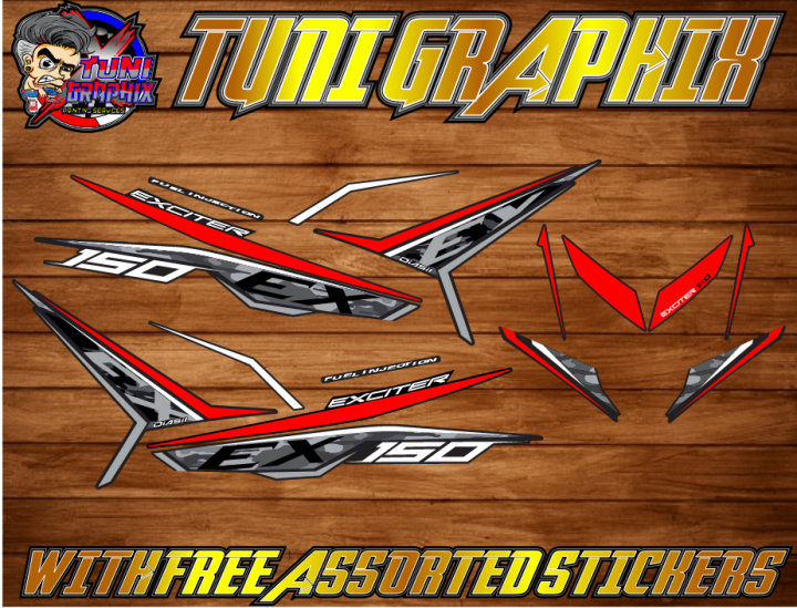 Sniper 150 v1 v2 Malaysian Decals (Camo Exciter 01) Malaysian Concept ...