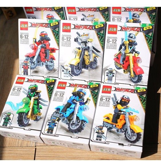 Lego Ninja đi xe moto Lego Khủng Long Lắp Ráp Xếp Hình Hộp Lego
