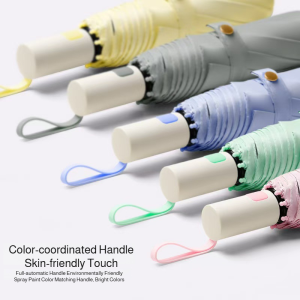 Raincoat Multifunction Umbrella Sunshade and Cooling Effect Full-automatic Compact Storage