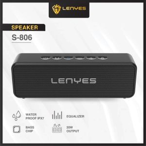 LENYES S806 waterproof ip67 voice assistant wireless bluetooth hifi stereo mini portable speaker
