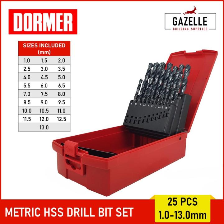 Dormer High Speed Drill Bit Set 25 Pcs HSS Metric Set 204  A190204 Lazada PH
