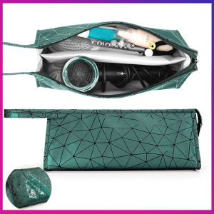 Hair Dryer Storage Bag PU Leather Organizer Travel Case Portable Dustproof Pouch for Hair Tools