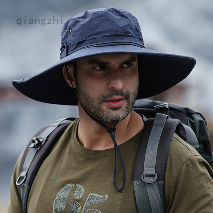 QZH New Summer Sunshade Fisherman Hat Men's Sun Protection And UV