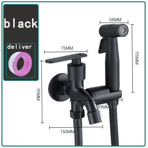 Most Popular One-Switch Two-Way Faucet Spray Suit Two-Way Bathroom Flush Toilet Pipe Sprayer