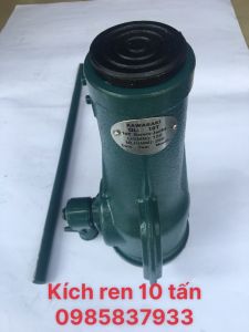 Kích ren 10 tấn Nhật Kawasaki tiêu chuẩn Nhật tại Máy NTT bảo hành dài hạn dùng nâng vật nặng bằng ren