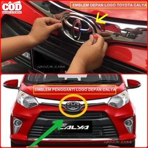 Emblem Toyota CALYA Depan Chrome Logo Bukan Stiker Biasa Aksesoris Variasi MSP