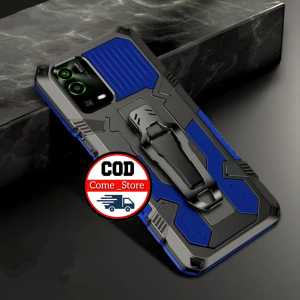 Case Hp Untuk  Oppo A55 4G New Casing Kickstand Clip Robot Armor