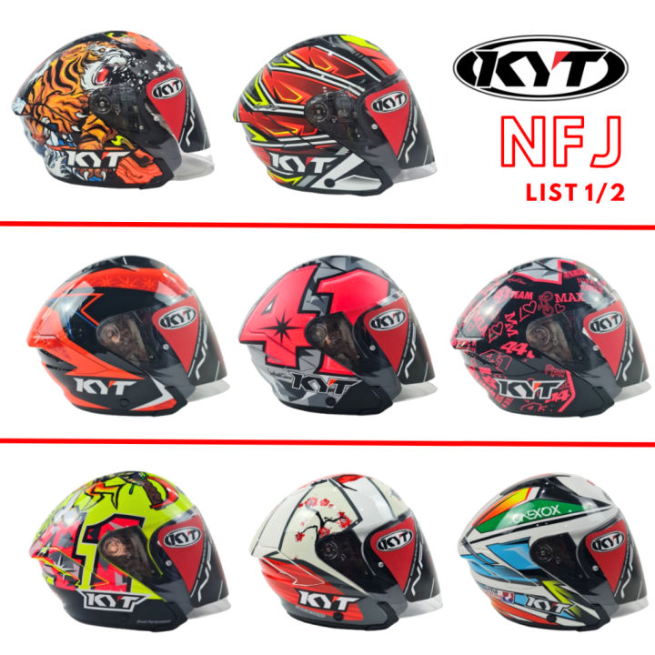 Kyt Half Face Helmet Kyt Nfj Model Helm Kyt ❉KYT HELMET NFJ (12