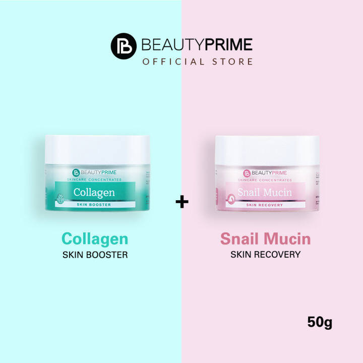 Beauty Prime Skincare Concentrates Collagen Skin Booster and Snail ...