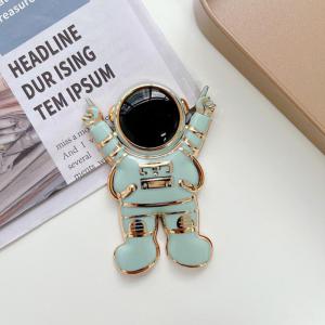Zeallion Astronaut Electroplated Mobile Phone Holder Cartoon Finger Ring Holder Three-dimensional Support Lazy Phone Holder for Desk
