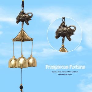 Vintage Chimes Bell Wind Chimes Lucky Charm/Peaceful Pegasus/Prosperous Fortune Decorative Wind Chimes