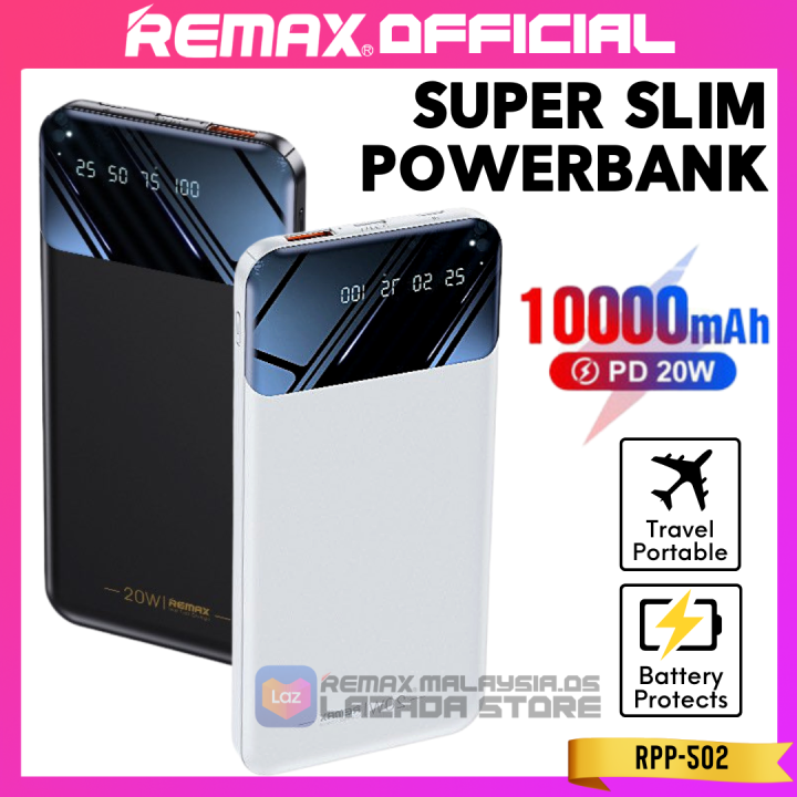Bateri REMAX OFFICIAL Lightweight Portable Fast Charging 20W PD ...