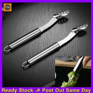 Alat Pembuang Biji Cili Pembuang Biji Cili Peria Lada Chili Seed Remover Stainless Steel Cutter Vegetable Chili Pepper Core Removal 青椒去籽 辣椒去籽器
