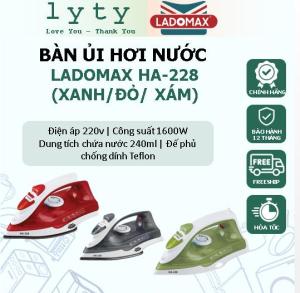 BÀN ỦI HƠI NƯỚC LADOMAX HA-228. ĐẸP-BỀN-SANG