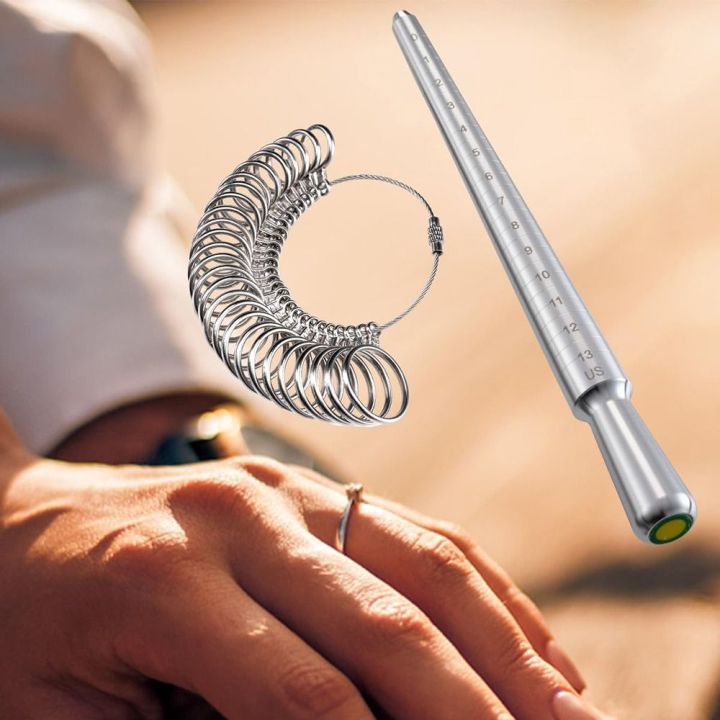 GENENIC Bền Bộ dụng cụ đo vòng Trục gá Vòng nhôm Thanh Nhẫn Đồng hồ đo ...