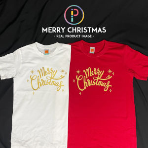 [Custom Text/Name/Nama] Merry Christmas T-shirt Baju Celebration Team Family Couple Party Gift(Adult/Kid)