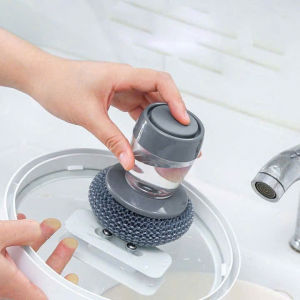 DỤNG CỤ CHÀ CỌ XOONG NỒI TÍCH HỢP BÌNH CHỨA NƯỚC RỬA CHÉN 2IN1