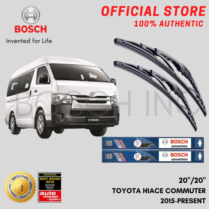 Bosch ADVANTAGE Wiper Blade Set for Toyota HIACE COMMUTER 2015