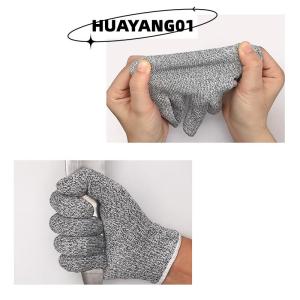HUAYANG01 [HOT FASHION] HPPE Level 5 Safety Anti Cut Gloves High-strength Industry Kitchen Gardening Anti-Scratch Anti-cut Cutting Multi-Purpose