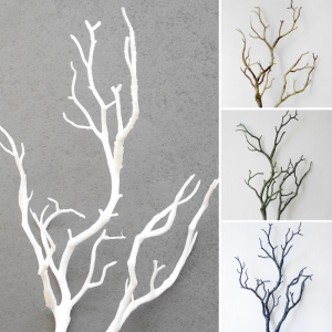 Artificial Tree Branch Peacock Coral Branches Plastic Plants Dried Tree for Home Wedding Dining Table Arrangement Floral