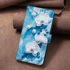 Painting Casing For Samsung Galaxy S25 S24 Ultra S25 Edge S25 FE S25+ S24+ S24 FE Leather Wallet Cover With Card Slots