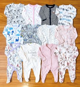 [Mặc nằm điều hoà] Body Sleep Xuất Dư Loại B Hàng Tồn Lô/Lỗi Nhẹ Cho Bé 3-14kg - Đồ Ngủ Cho Bé