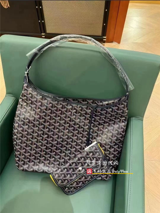Goyard/ Goya 22 new hobo underarm bag zipper tote shopping bag one shoulder hand-held bag.
