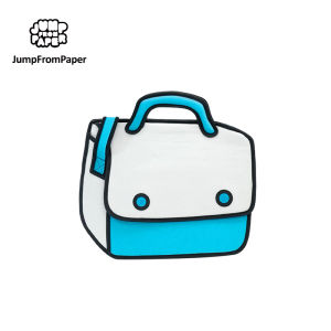 JumpFromPaper Play Hookey-Blue JFP011 fishing shoulder bagKawaii Shoulder Bag Cute2D Drawing Cartoon Crossbody Bags for menComputer Messenger bag14 Inch Laptop for Travel Work