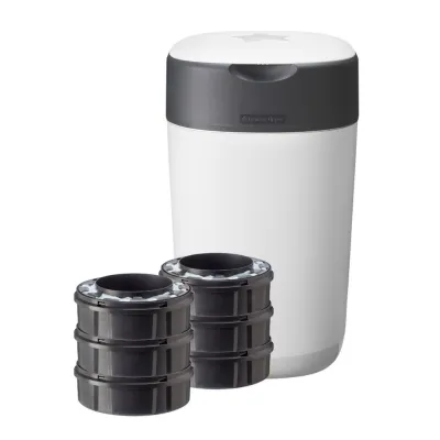 Tommee Tippee Sangenic Twist & Click Advanced Diaper Disposal Bin (1/6 casettes)