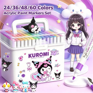 Acrylic Marker Pen Set Waterproof Nontoxic Painting Color Pen Art Supplies Large Capacity Handheld