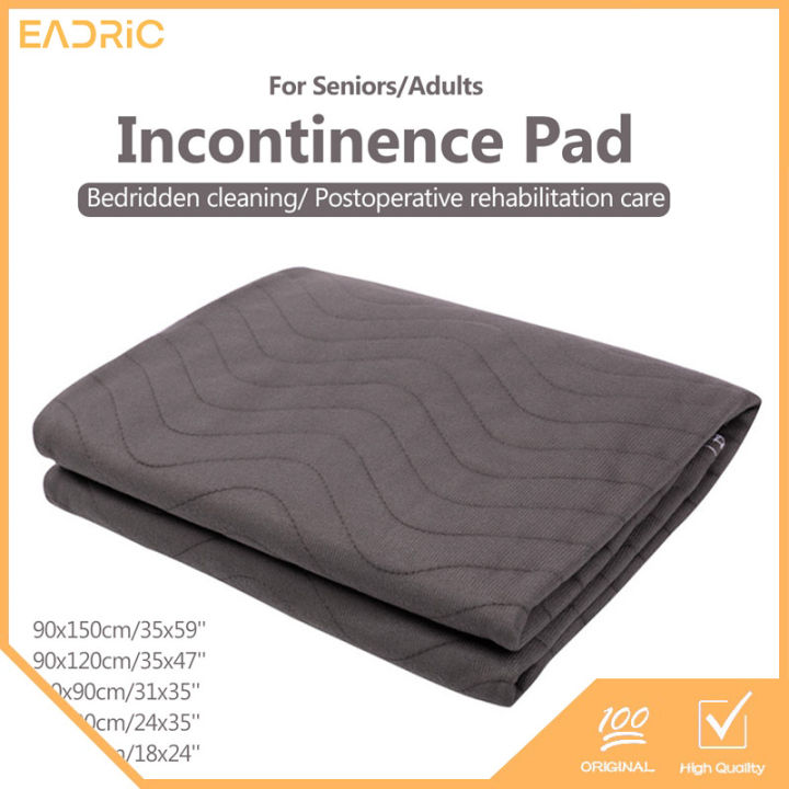 Washable Incontinence Bed Pads Reusable Waterproof Bedsheet Bedridden ...