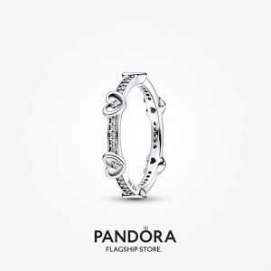 Pandora Radiant Sparkling Hearts Ring