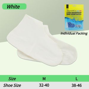 Waterproof Silicone Rain Shoe Cover Reusable Non-Slip Thickened Wear-resistant Foldable For Outdoor