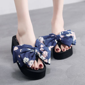 [Free Shipping] Water Truck Miss 11Cm Beach Sandals WomenS Flip-Flops For Beach Vacation Outdoor Wear Wedge Heel Comfortable And Non-Slip