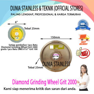 Batu Gosok Diamond Grinding grit 2000 + DMX 6x1 grit 100 untuk gosok poles dan sebagainya