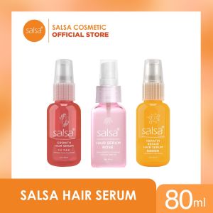Salsa Hair Serum Perawatan rambut rontok rusak Kusam dan Bau apek