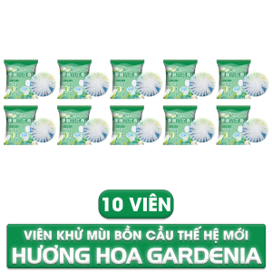Viên thả bồn cầu LOMO hương Gardenia khử mùi diệt khuẩn làm sạch sâu lưu hương dài lâu cho nhà vệ sinh luôn sạch thơm