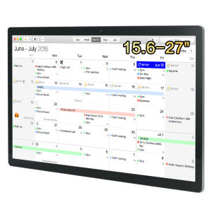 TouchWo 15.6-32 Inch Android 11 OS Touchscreen Monitor Digital Calendar & Wall Planners Smart Whiteboard Calendar for Chore Chart & Work Schedule Built in Wifi and Bluetooth RK3568 RAM 4GB & ROM 32GB  Include Wall Mount