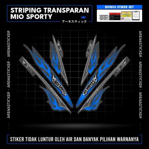 Code MST03c Striping TRANSPARAN Mio Smile Garnish 110 Mio Amore Mio Mx Mio Z Sticker Stiker Setiker Setriping Stripping Skotlet Skotlite Scotlite Les Lis Transparan Motor Mio Smile Garnish Mio Amore Mio Mx Mio Z Variasi Hotwheels Mothai Thailook Racing