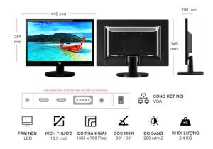 Màn hình HP 18.5 inch - HÀNG ĐÃ QUA SỬ DỤNG- ĐẸP SẮC NÉT HÀNG CHÍNH HÃNG SIÊU BỀN