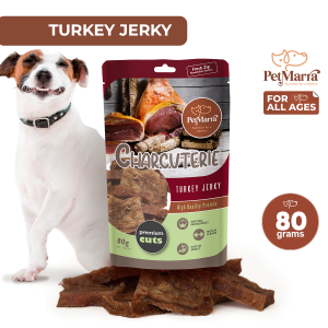 PetMarra Charcuterie Dog Treats Turkey Jerky Flavor 80g dogs puppies puppy pet food snack treat snacks